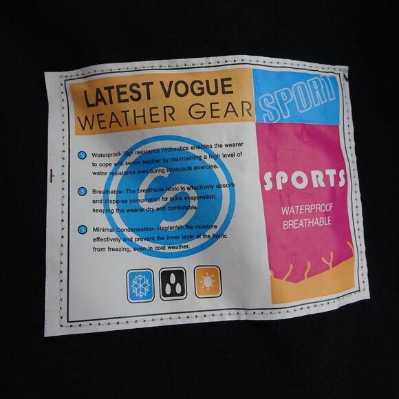 Moerdeng Men Waterproof Breathable Zip up Jacket Size L - Picture 5 of 9